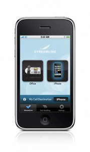 StreamLine Home Screen Select your Desktop or Iphone as prmary answering point!
