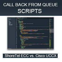 Compare ShoreTel ECC and CISCO UCCX call back from queue scripts!