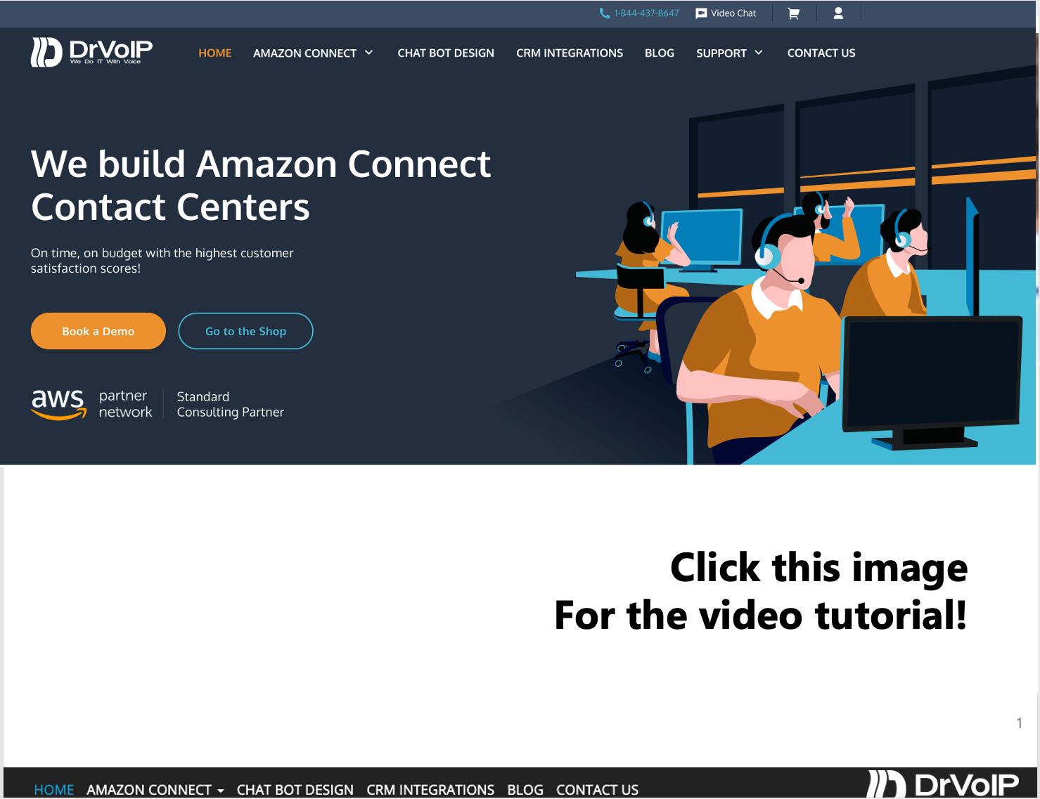 DrVoIP Amazon Connect tutorial preview