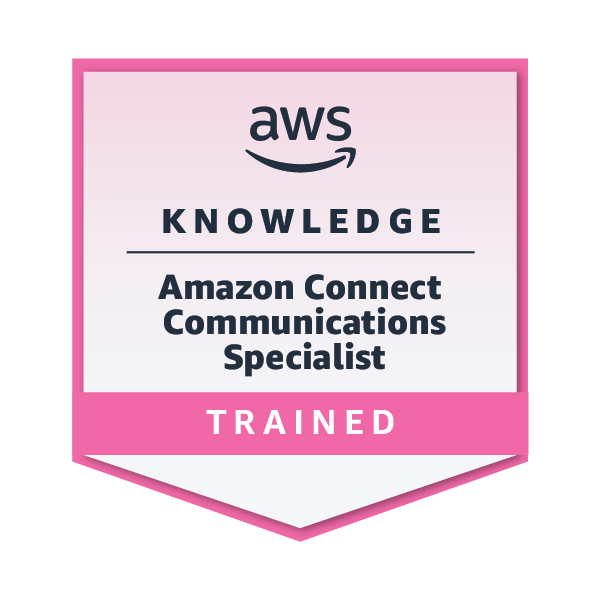 Amazon Connect Communications Specialist training badge
